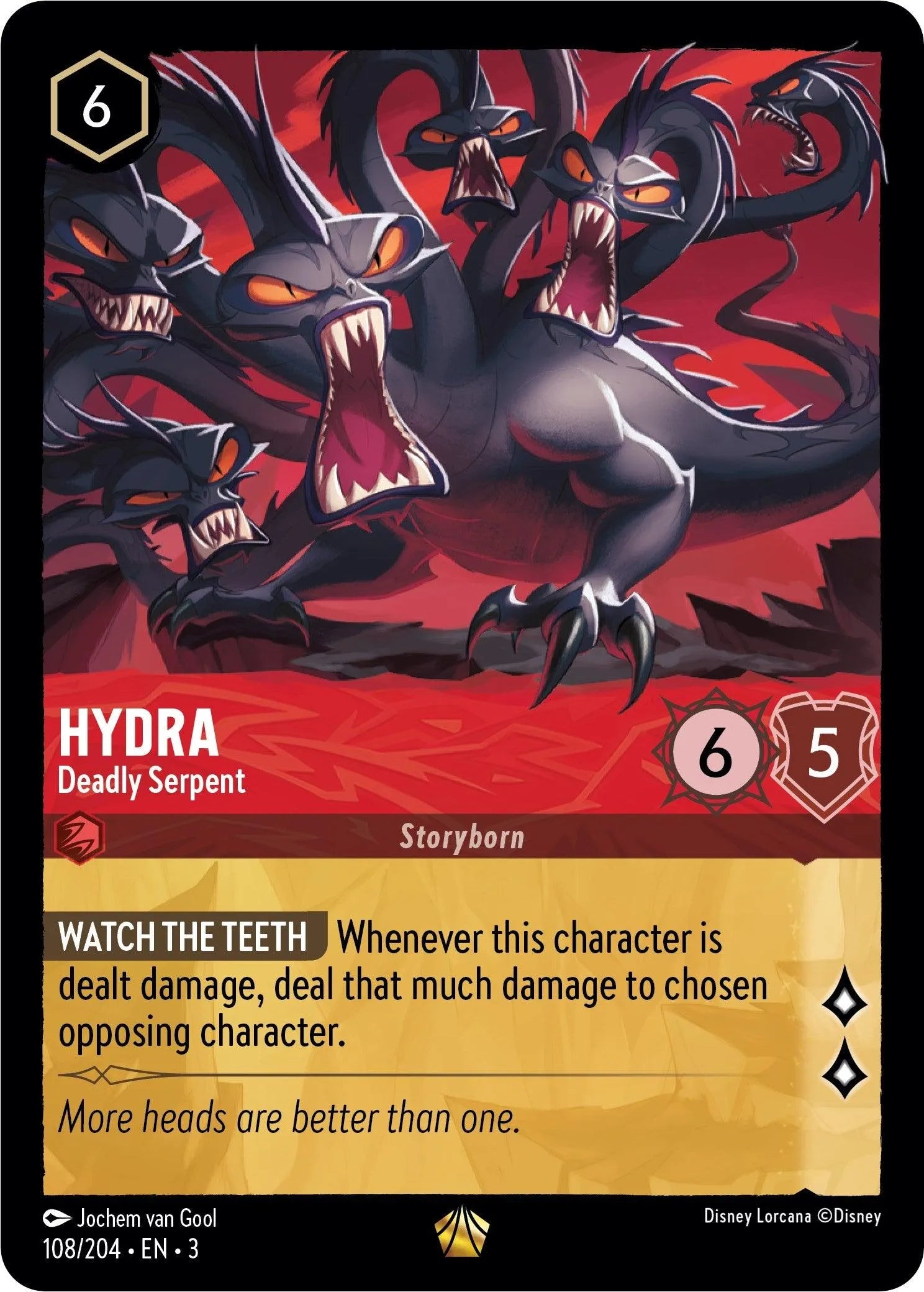 Hydra - Deadly Serpent (108/204) [Into the Inklands] - Emmett's ToyStop