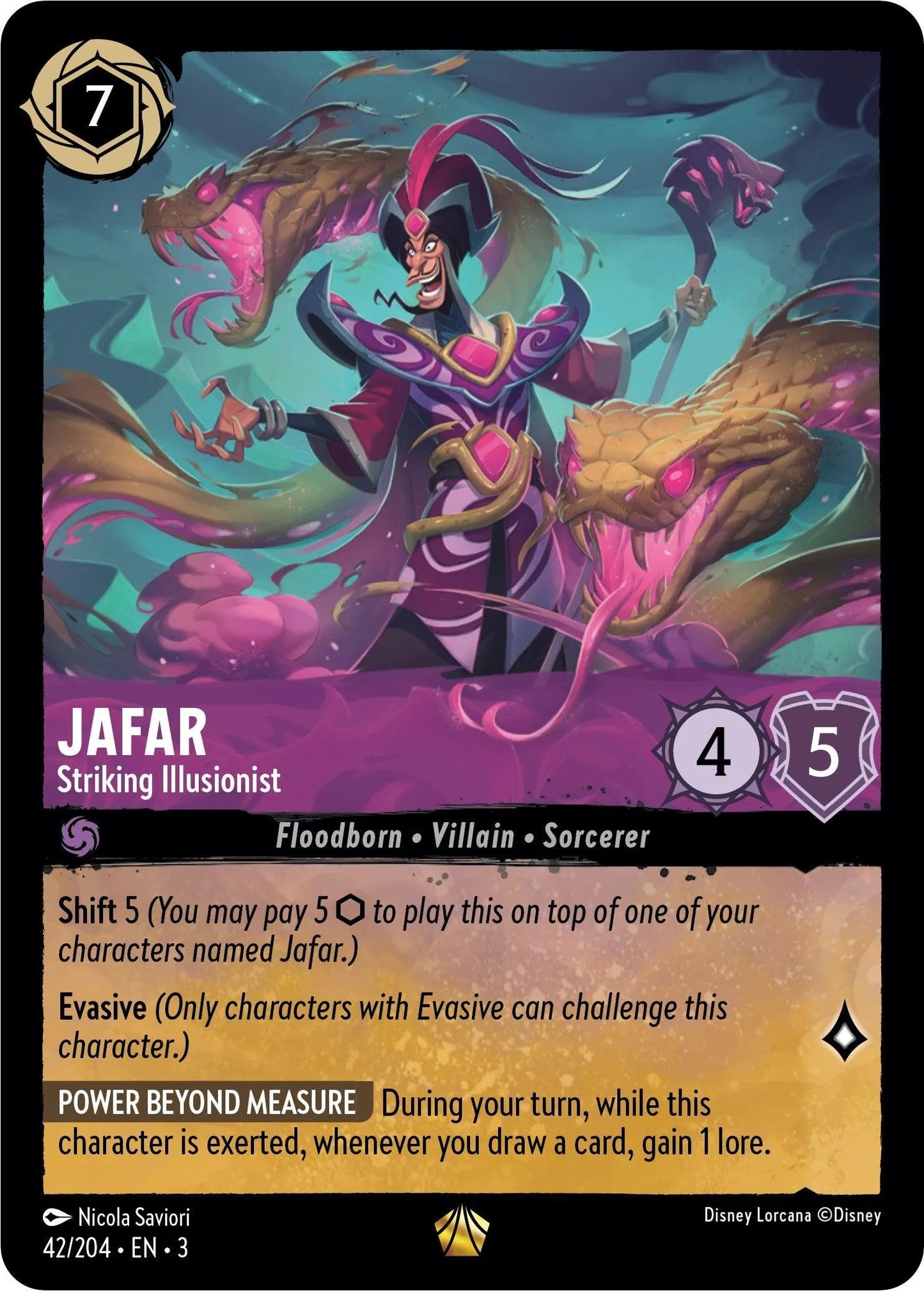 Jafar - Striking Illusionist (42/204) [Into the Inklands] - Emmett's ToyStop