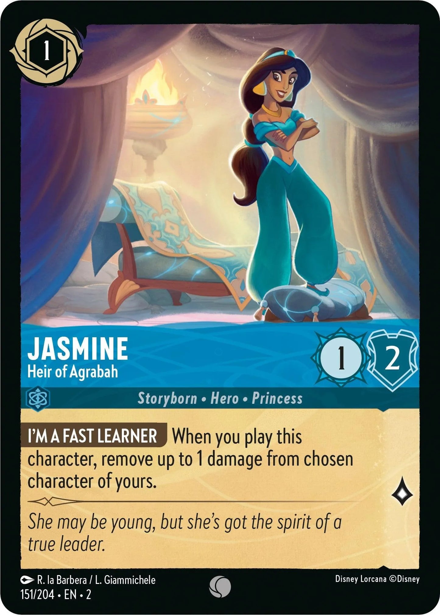 Jasmine - Heir of Agrabah (151/204) [Rise of the Floodborn] - Emmett's ToyStop