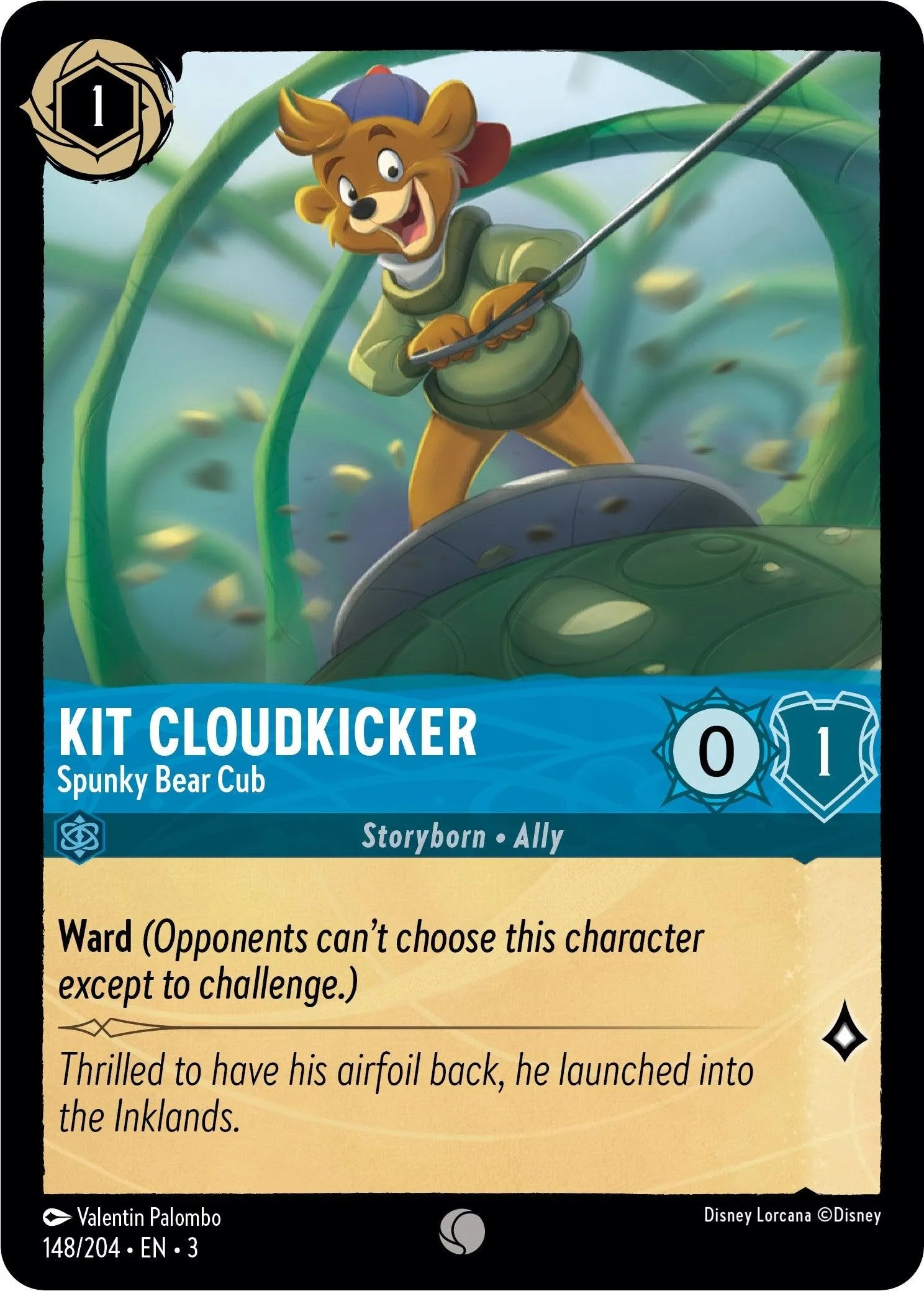 Kit Cloudkicker - Spunky Bear Cub (148/204) [Into the Inklands] - Emmett's ToyStop