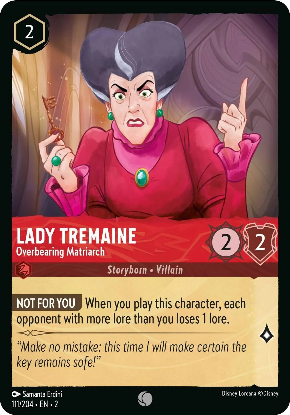 Lady Tremaine - Overbearing Matriarch (111/204) [Rise of the Floodborn] - Emmett's ToyStop