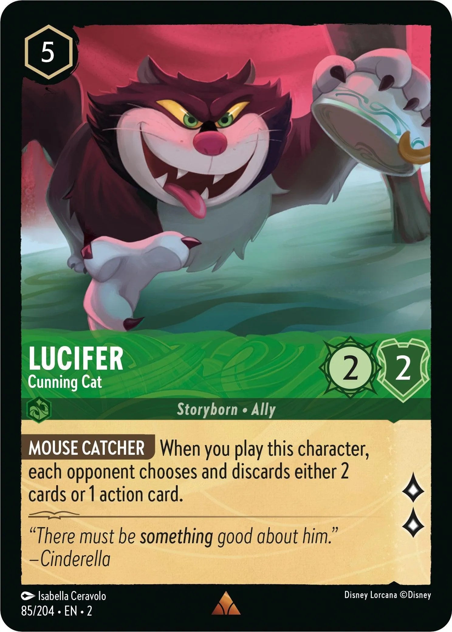 Lucifer - Cunning Cat (85/204) [Rise of the Floodborn] - Emmett's ToyStop