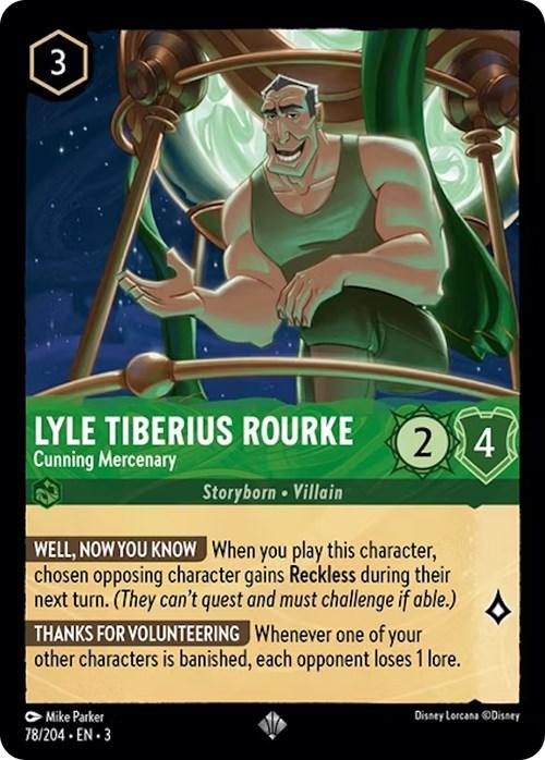 Lyle Tiberius Rourke - Cunning Mercenary (78/204) [Into the Inklands] - Emmett's ToyStop