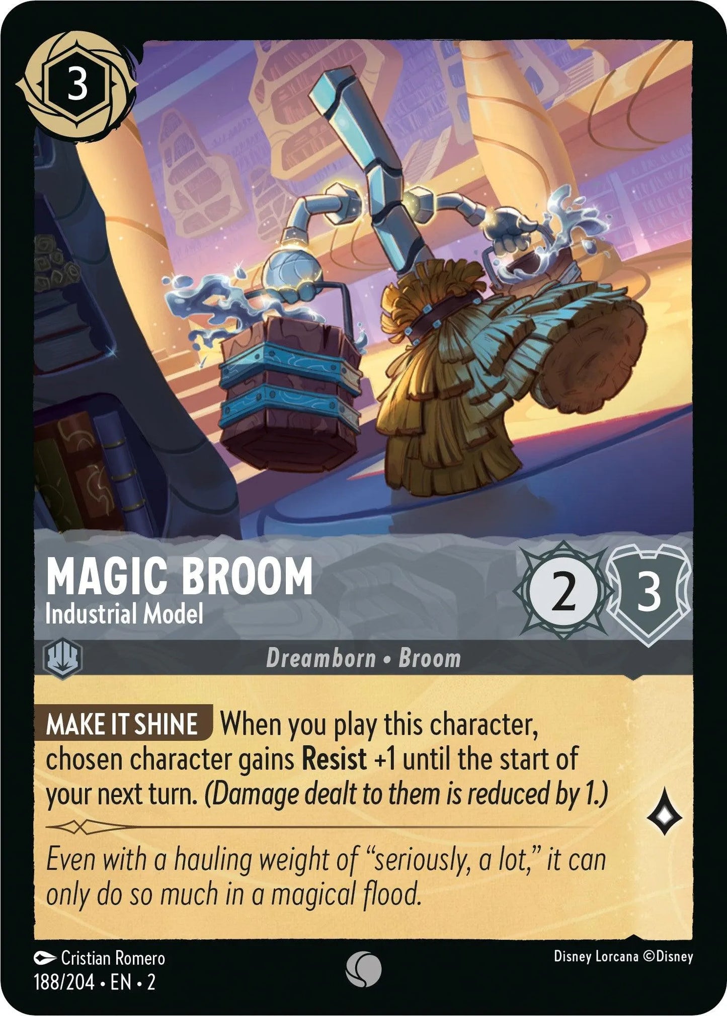 Magic Broom - Industrial Model (188/204) [Rise of the Floodborn] - Emmett's ToyStop