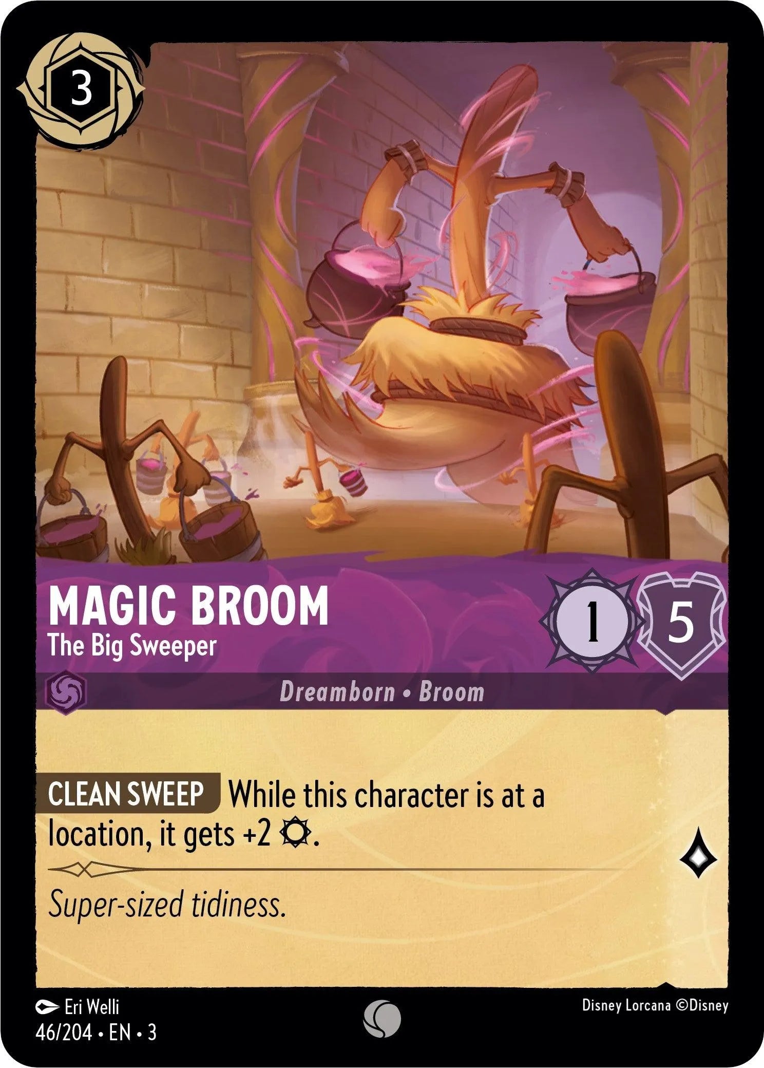 Magic Broom - The Big Sweeper (46//204) [Into the Inklands] - Emmett's ToyStop