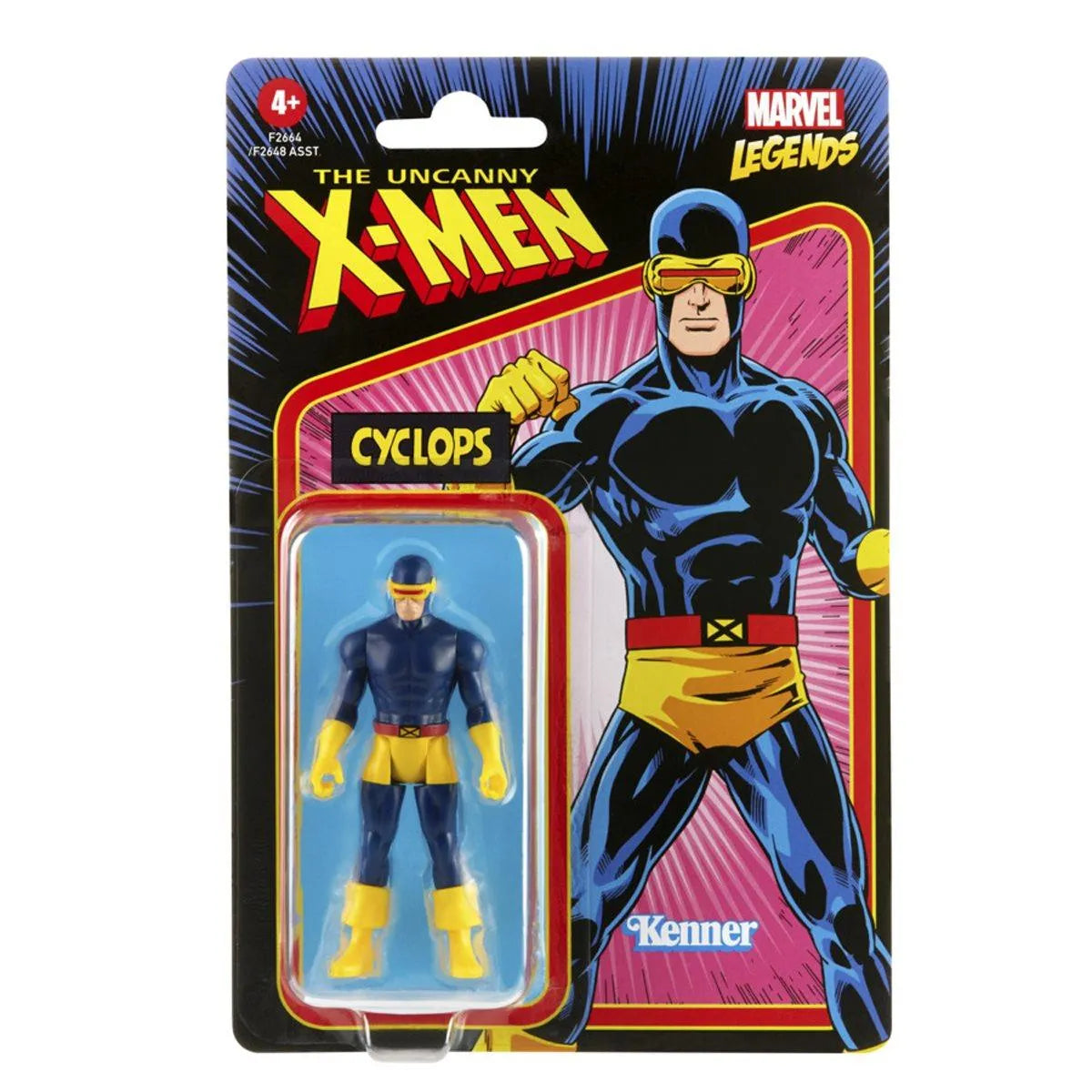 Marvel Legends Retro 375 Collection Cyclops 3 3/4-Inch Action Figure - Emmett's ToyStop