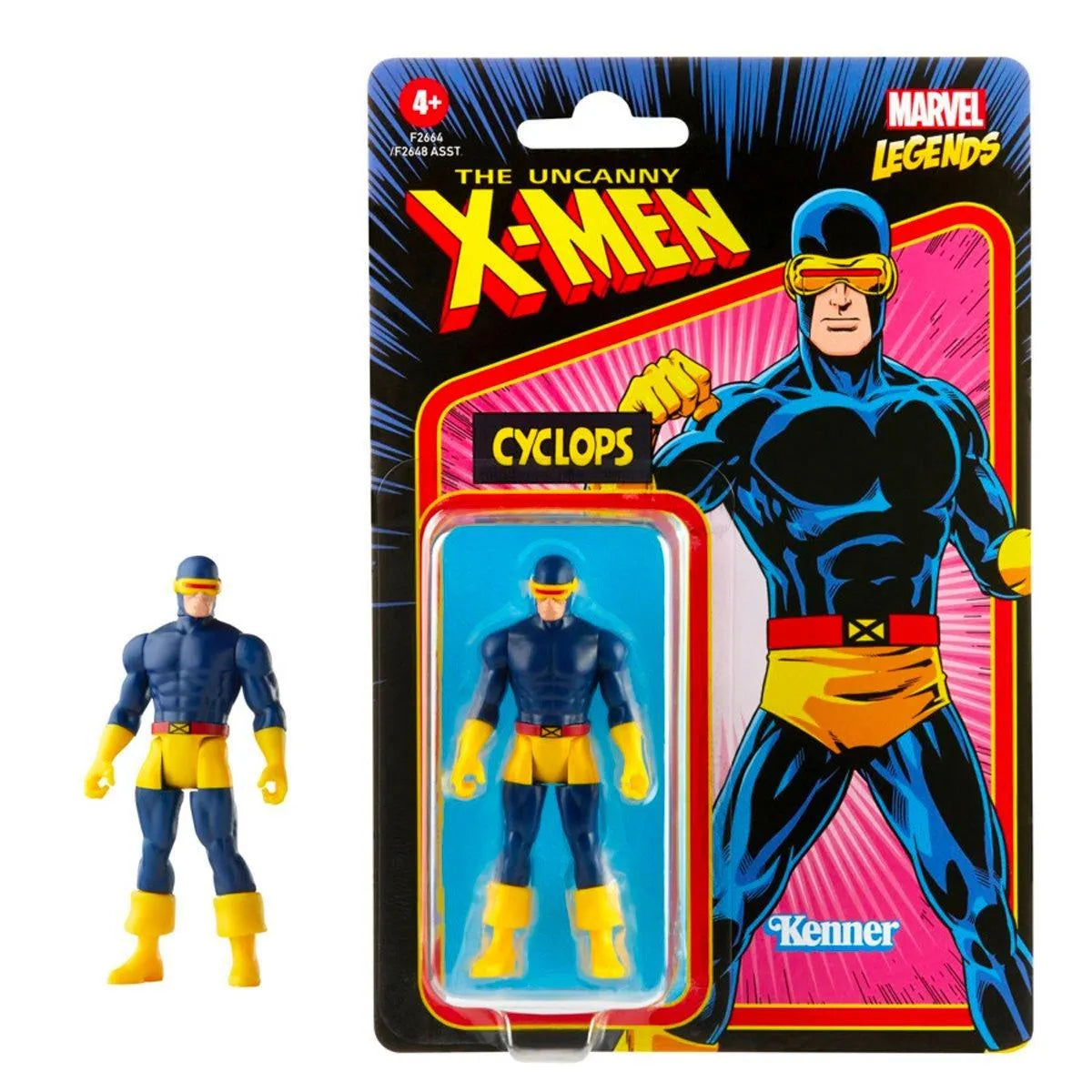 Marvel Legends Retro 375 Collection Cyclops 3 3/4-Inch Action Figure - Emmett's ToyStop