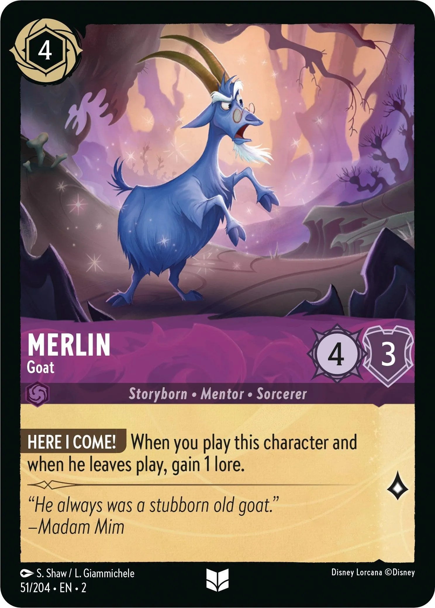 Merlin - Goat (51/204) [Rise of the Floodborn] - Emmett's ToyStop