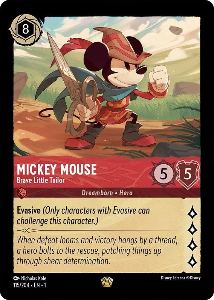 Mickey Mouse - Brave Little Tailor (115/204) [The First Chapter] - Emmett's ToyStop