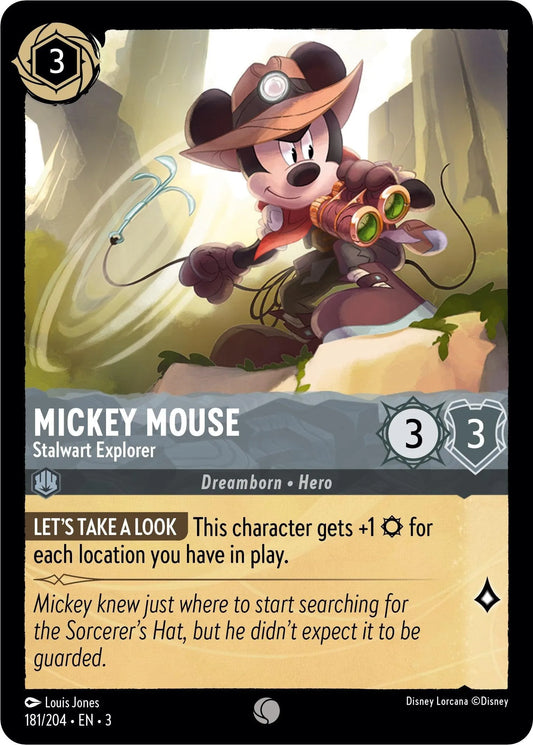 Mickey Mouse - Stalwart Explorer (181/204) [Into the Inklands] - Emmett's ToyStop