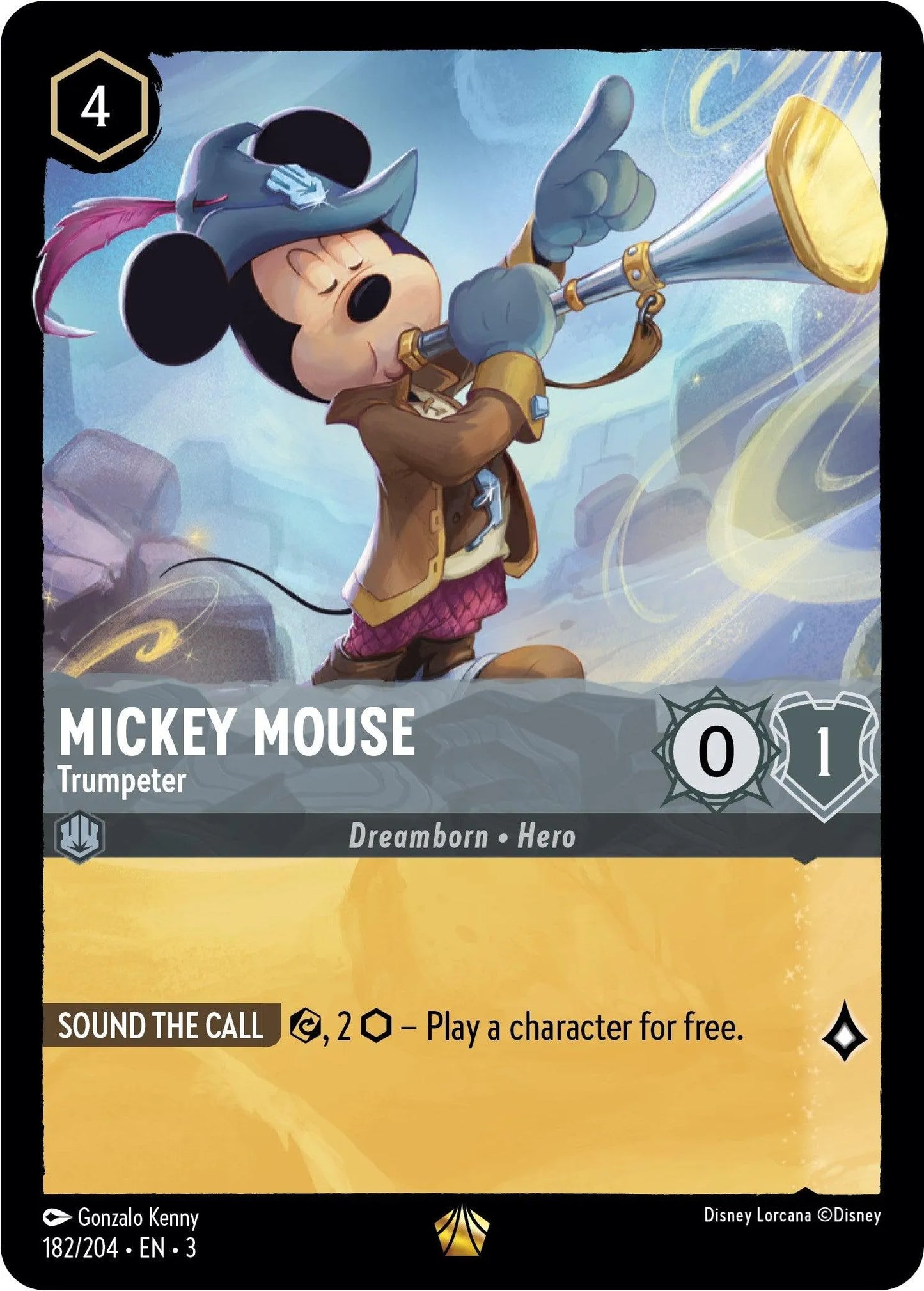 Mickey Mouse -Trumpeter (182/204) [Into the Inklands] - Emmett's ToyStop