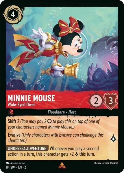 Minnie Mouse - Wide-Eyed Diver (114/204) [Rise of the Floodborn] - Emmett's ToyStop