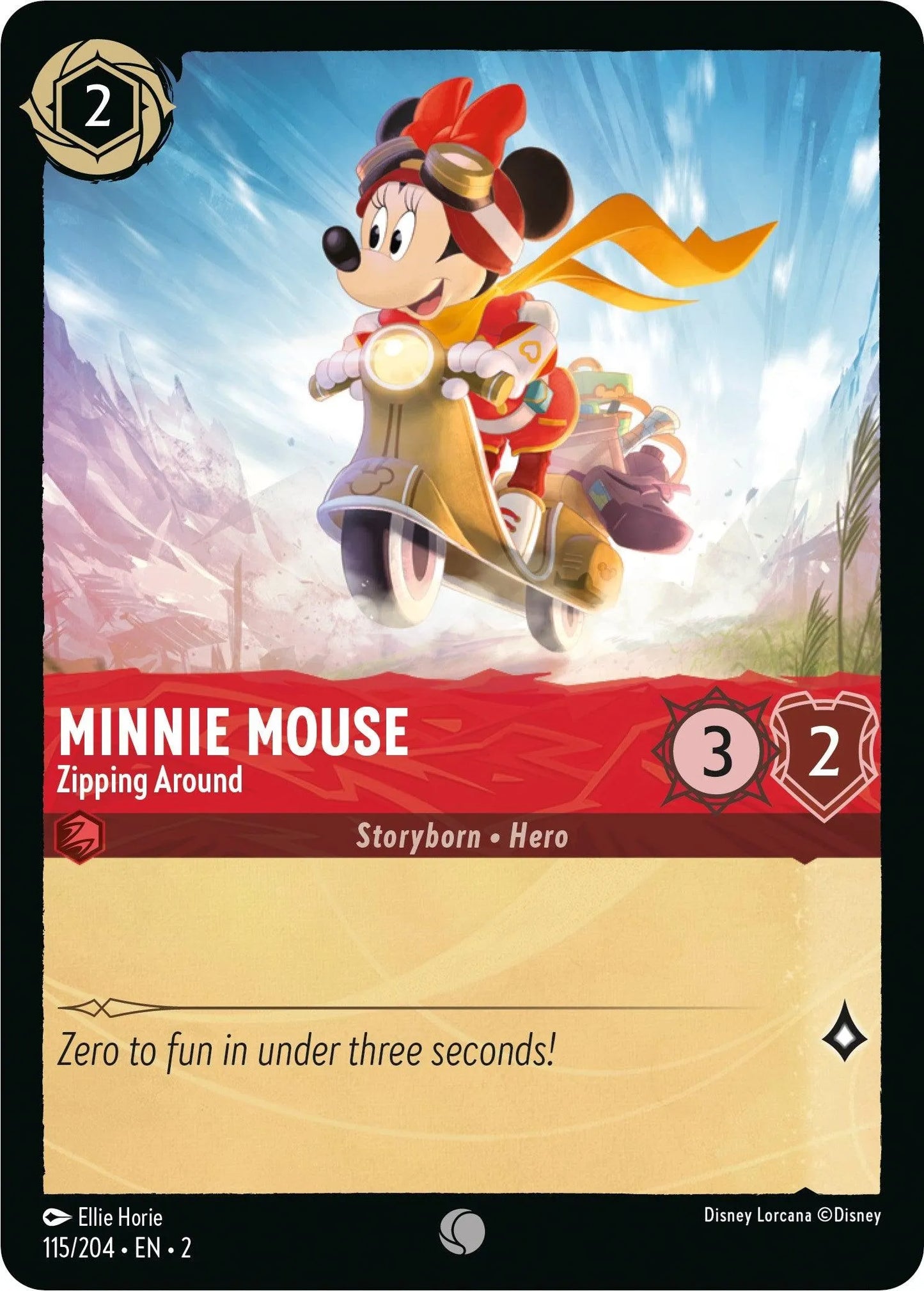 Minnie Mouse - Zipping Around (115/204) [Rise of the Floodborn] - Emmett's ToyStop