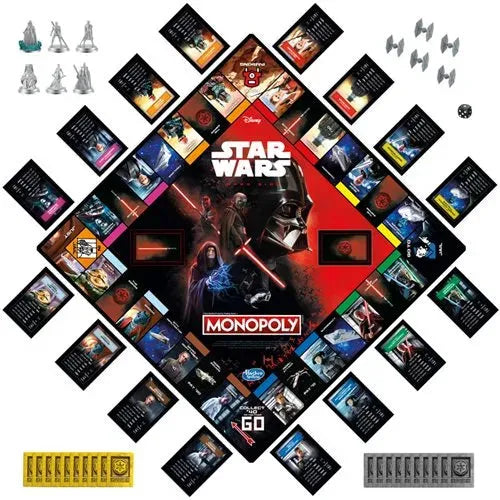 Monopoly: Disney Star Wars Dark Side Edition Board Game - Emmett's ToyStop