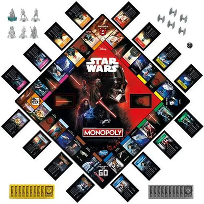 Monopoly: Disney Star Wars Dark Side Edition Board Game - Emmett's ToyStop