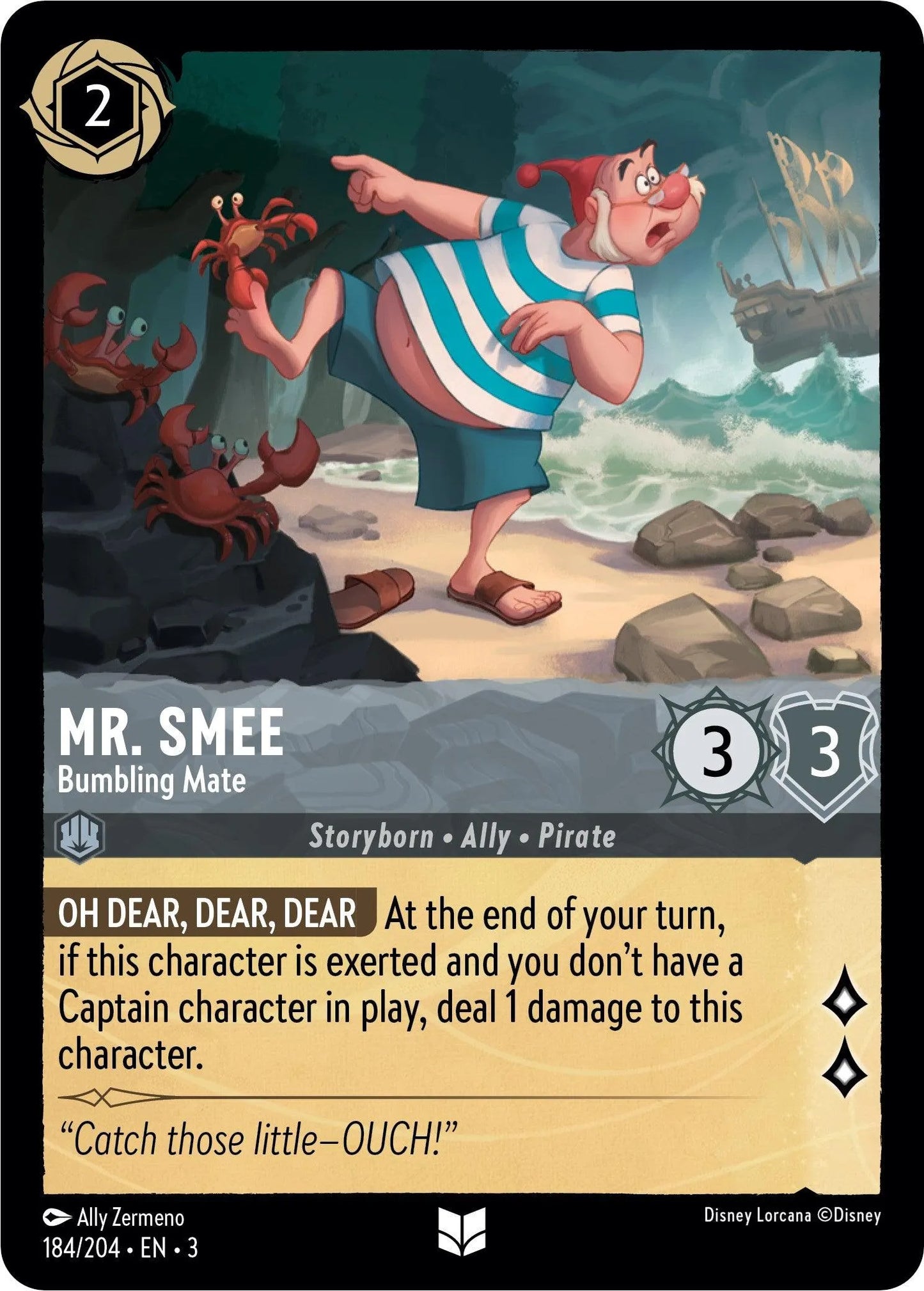 Mr. Smee - Bumbling Mate (184/204) [Into the Inklands] - Emmett's ToyStop