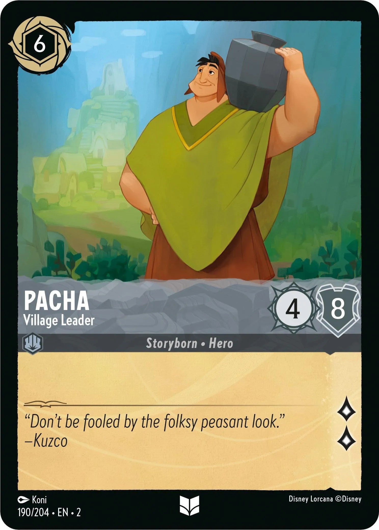 Pacha - Village Leader (190/204) [Rise of the Floodborn] - Emmett's ToyStop