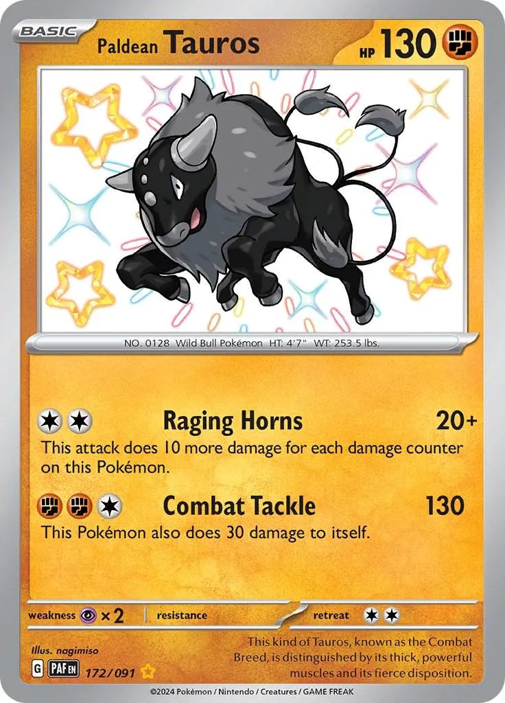 Paldean Tauros (172/091) [Scarlet & Violet: Paldean Fates] - Emmett's ToyStop