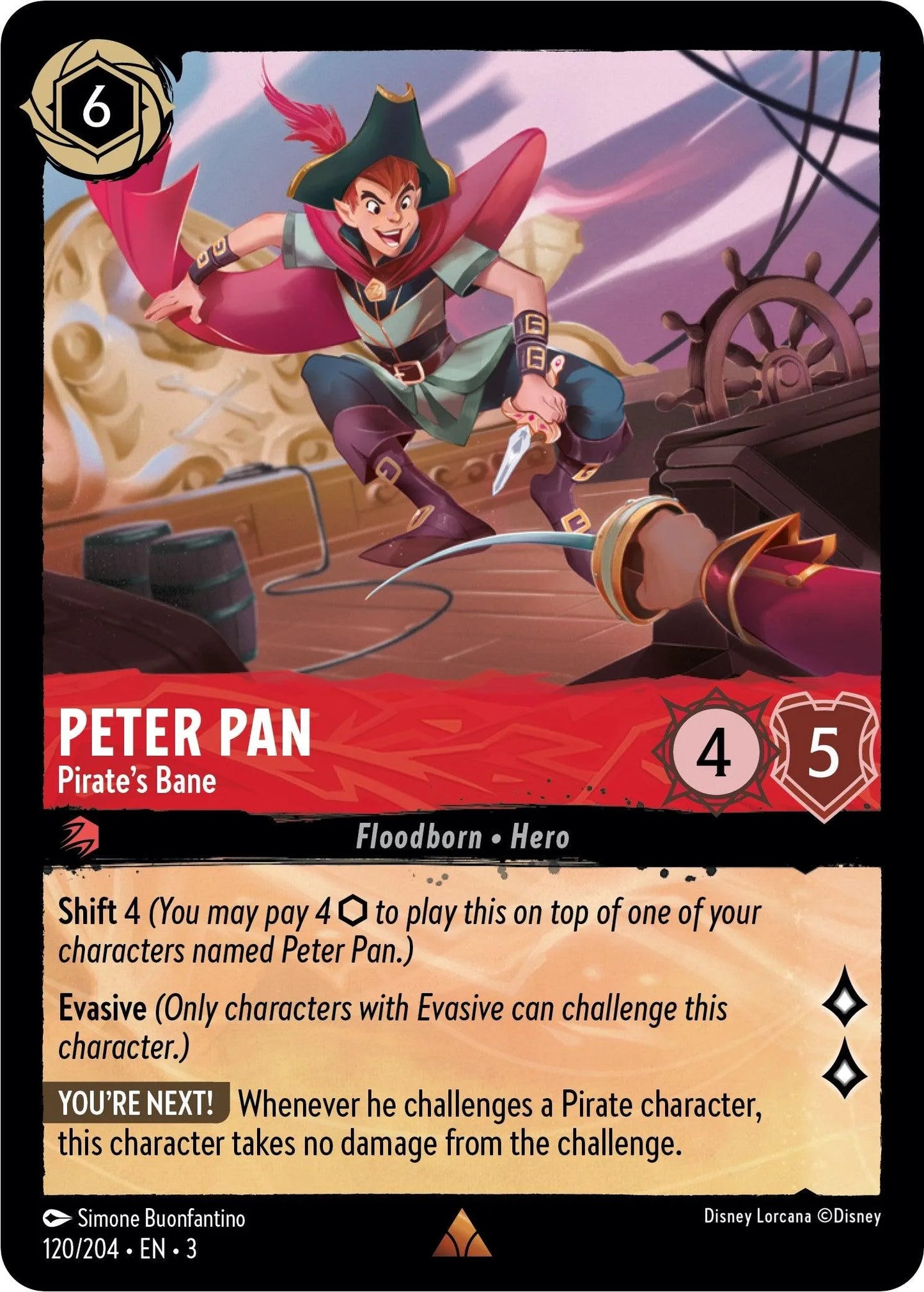 Peter Pan - Pirate's Bane (120/204) [Into the Inklands] - Emmett's ToyStop