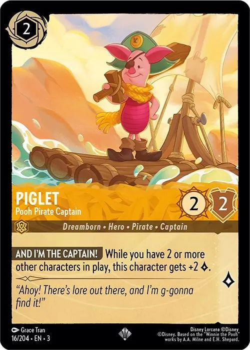 Piglet - Pooh Pirate Captain (16/204) [Into the Inklands] - Emmett's ToyStop