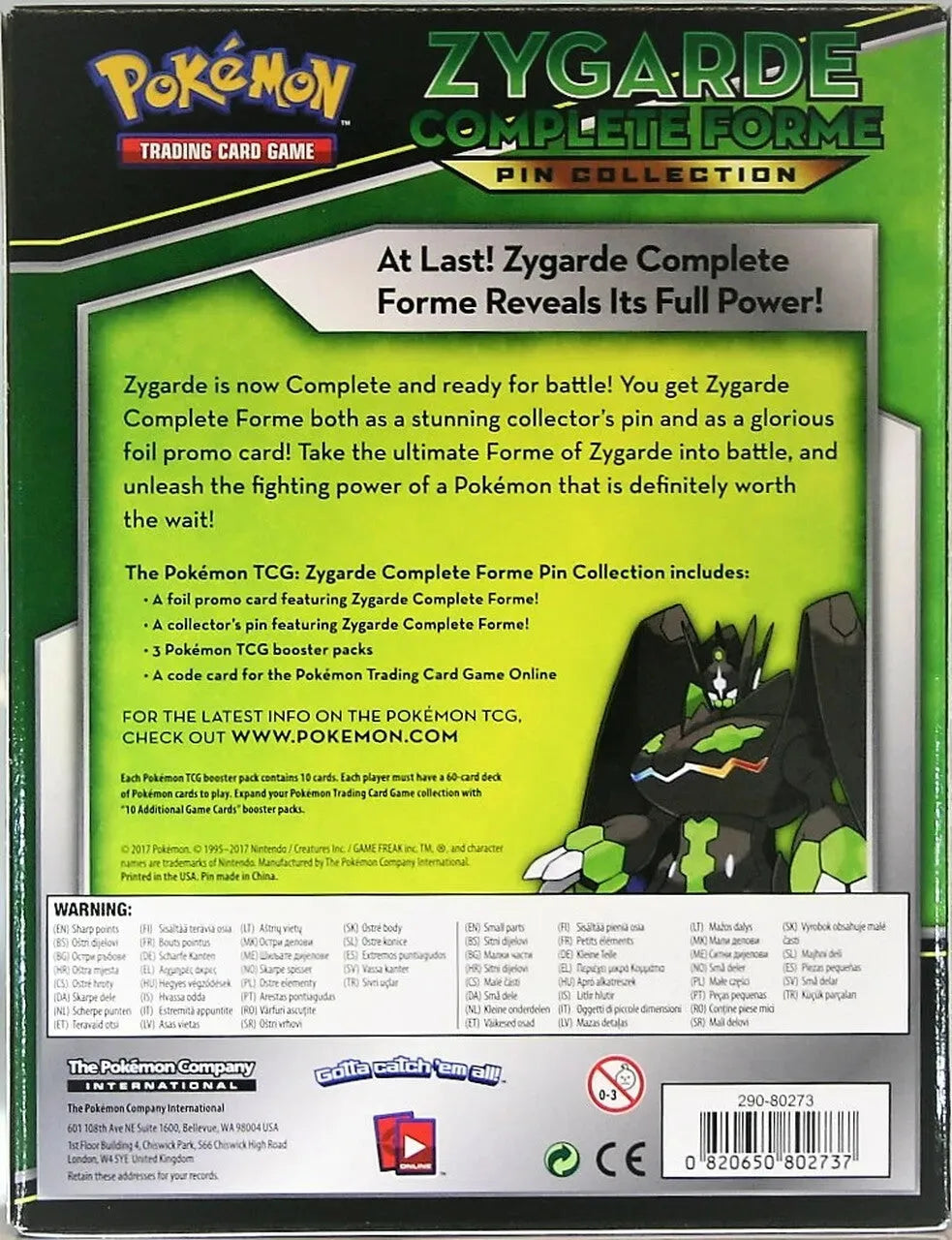 Pin Collection (Zygarde Complete Forme) - Emmett's ToyStop