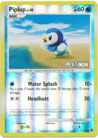 Piplup (71/100) [Burger King Promos: 2009 Collection] - Emmett's ToyStop