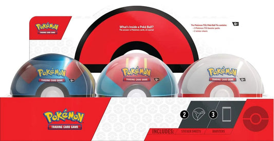 Poke Ball Tin - Display (2023) - Emmett's ToyStop