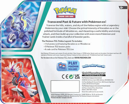 Pokémon TCG: Paldea Legends Tins (Koraidon ex) - Emmett's ToyStop