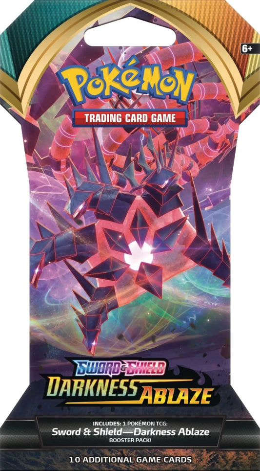 Pokémon TCG: Sword & Shield—Darkness Ablaze | Sleeved Booster Pack - Emmett's ToyStop