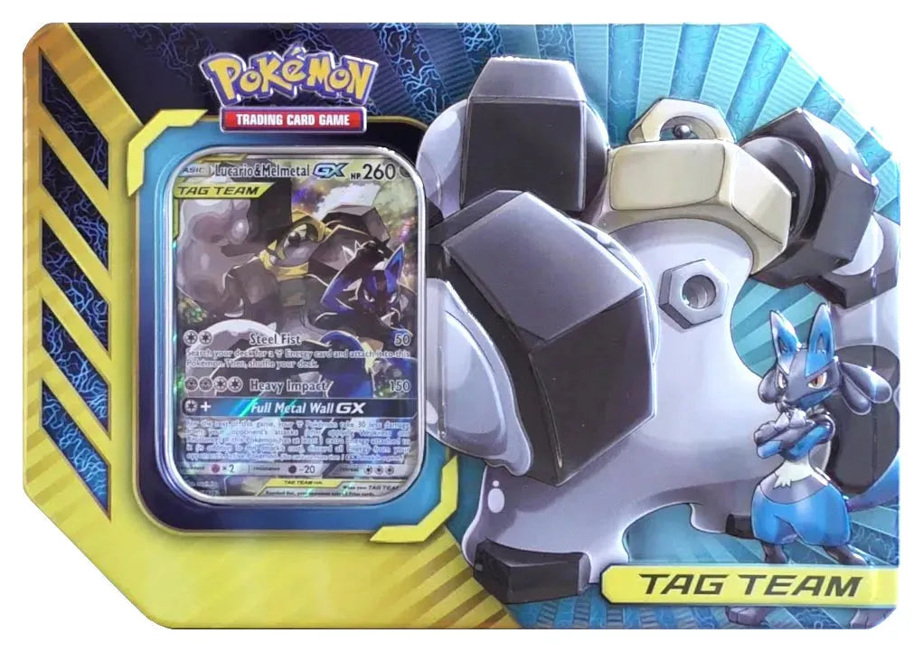 Power Partnership Tin (Lucario & Melmetal GX) - Emmett's ToyStop