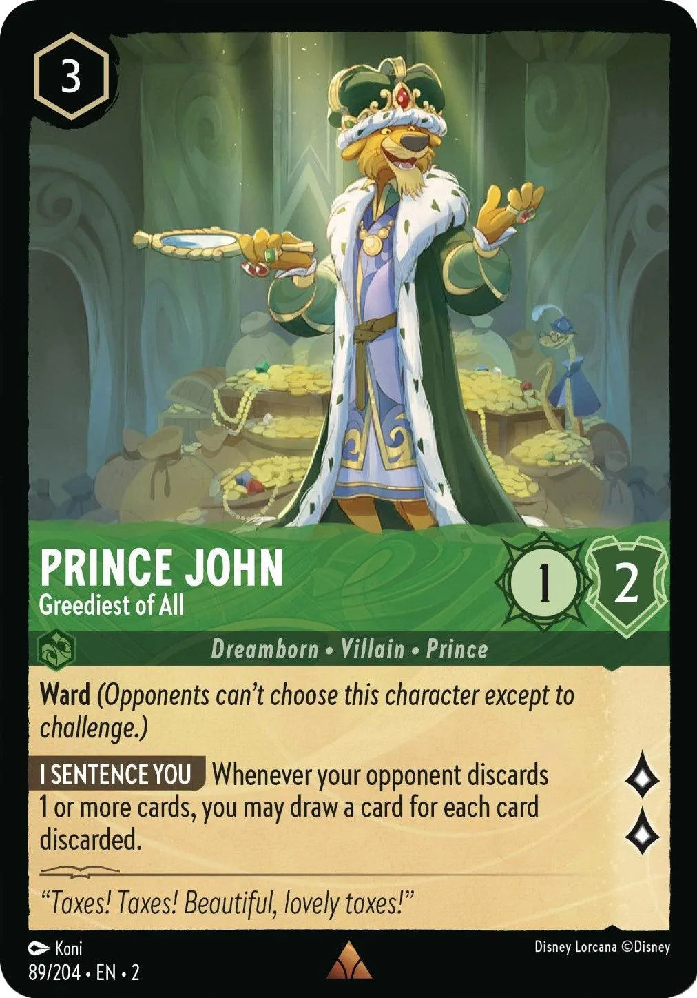 Prince John - Greediest of All (89/204) [Rise of the Floodborn] - Emmett's ToyStop