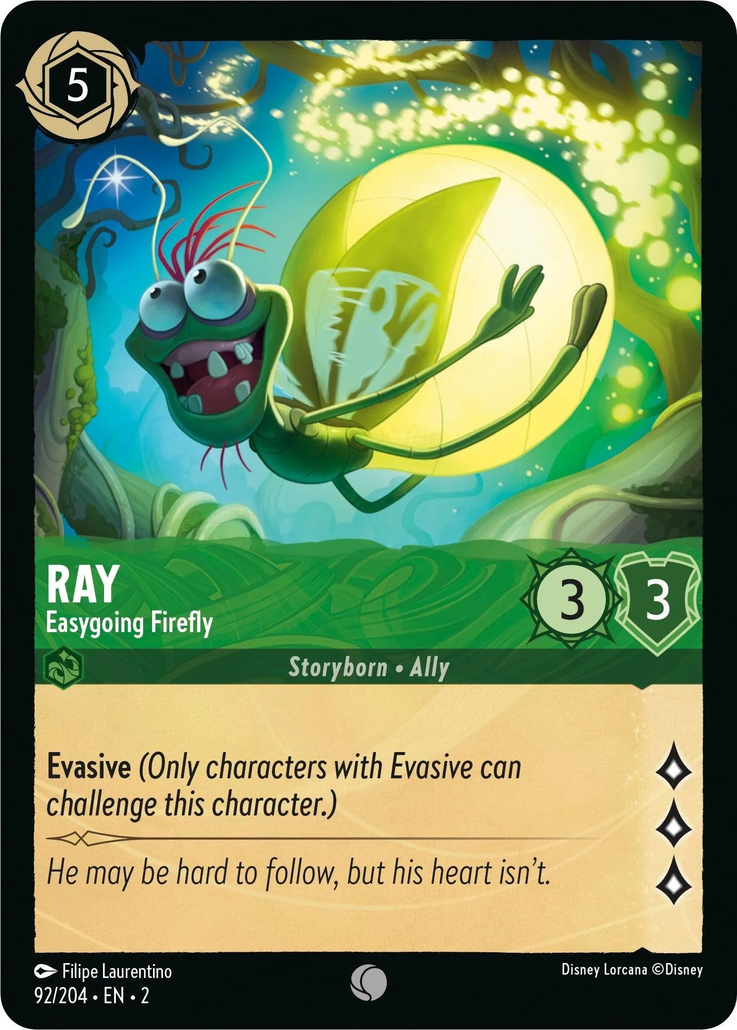 Ray - Easygoing Firefly (92/204) [Rise of the Floodborn] - Emmett's ToyStop