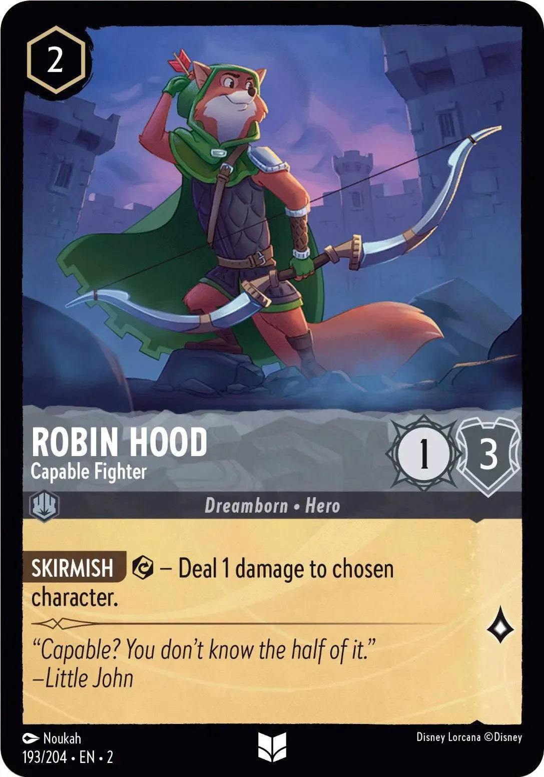 Robin Hood - Capable Fighter (193/204) [Rise of the Floodborn] - Emmett's ToyStop