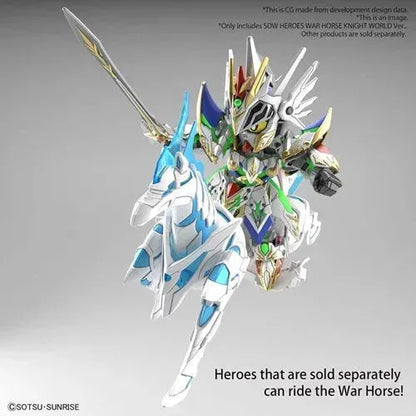 SD Gundam World Heroes Knight World War Horse Version Model Kit - Emmett's ToyStop