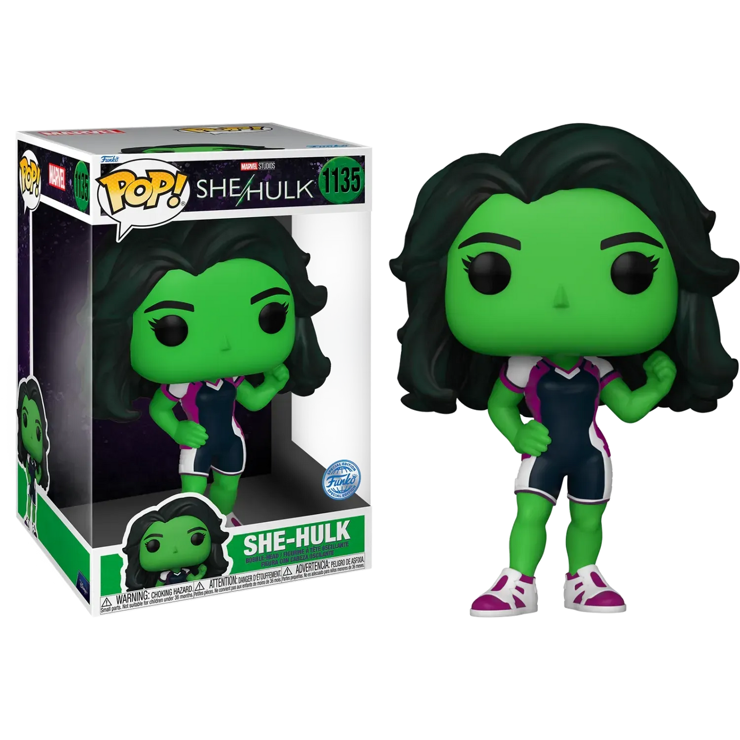 SHE-HULK # 1135 - POP! VINYL BOBBLE-HEAD OF SHE-HULK (10 INCH) - Emmett's ToyStop