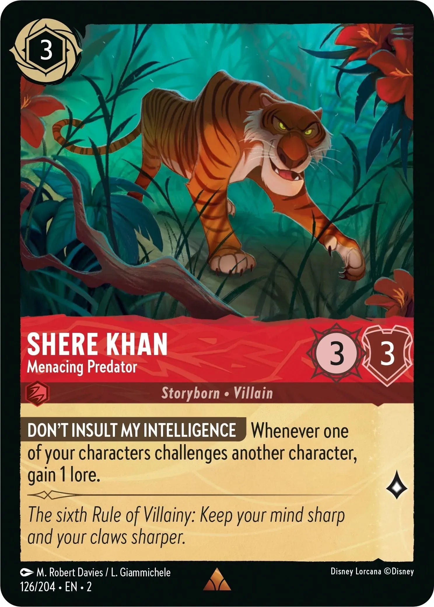 Shere Khan - Menacing Predator (126/204) [Rise of the Floodborn] - Emmett's ToyStop