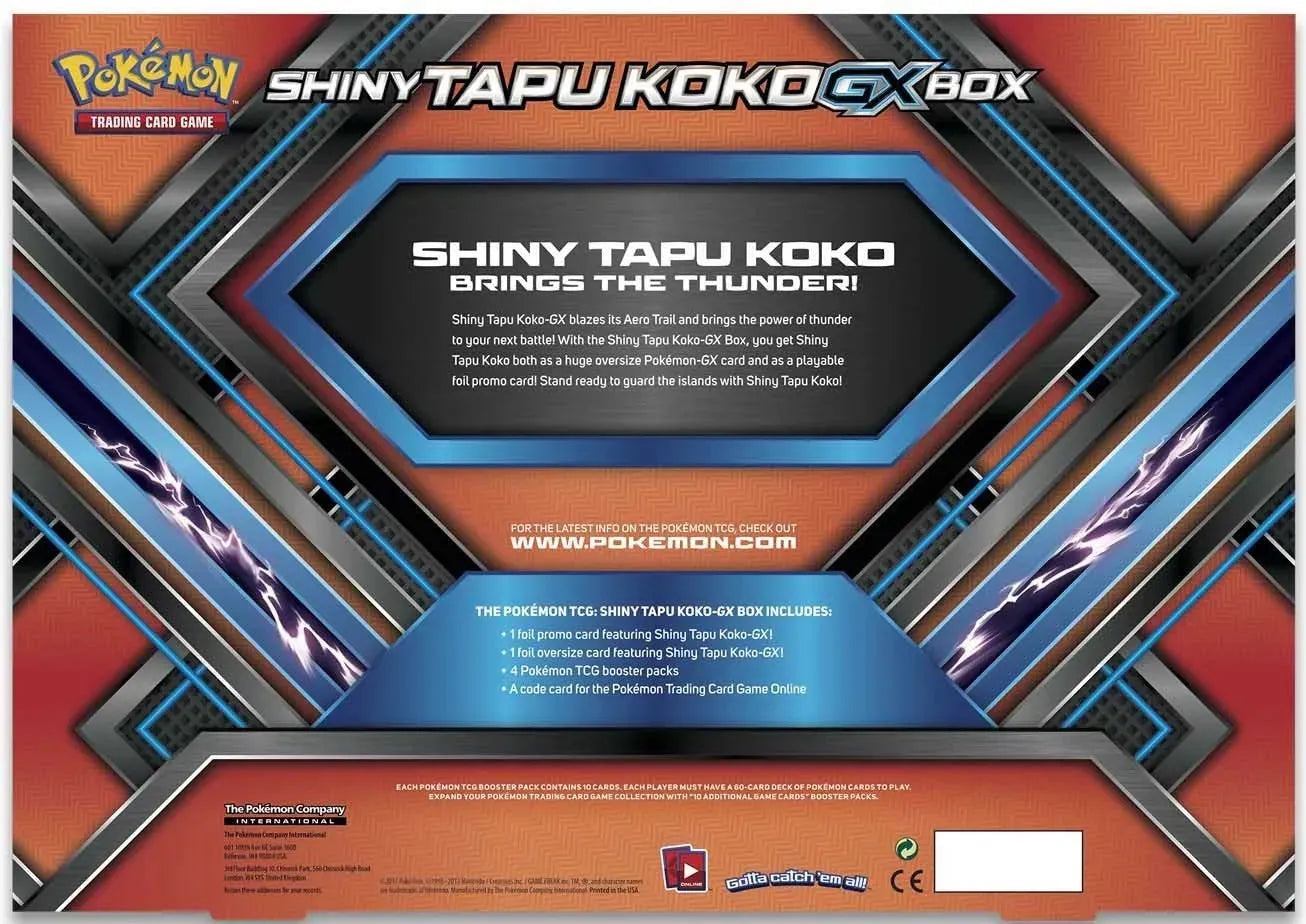 Shiny Tapu Koko GX Box - Emmett's ToyStop