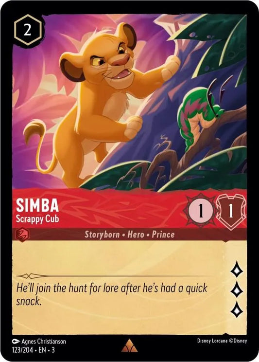 Simba - Scrappy Cub (123/204) [Into the Inklands] - Emmett's ToyStop