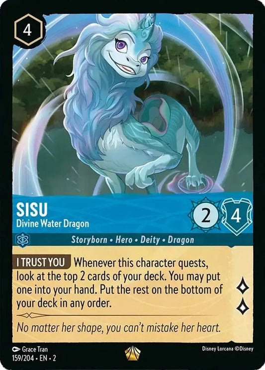 Sisu - Divine Water Dragon (159/204) [Rise of the Floodborn] - Emmett's ToyStop