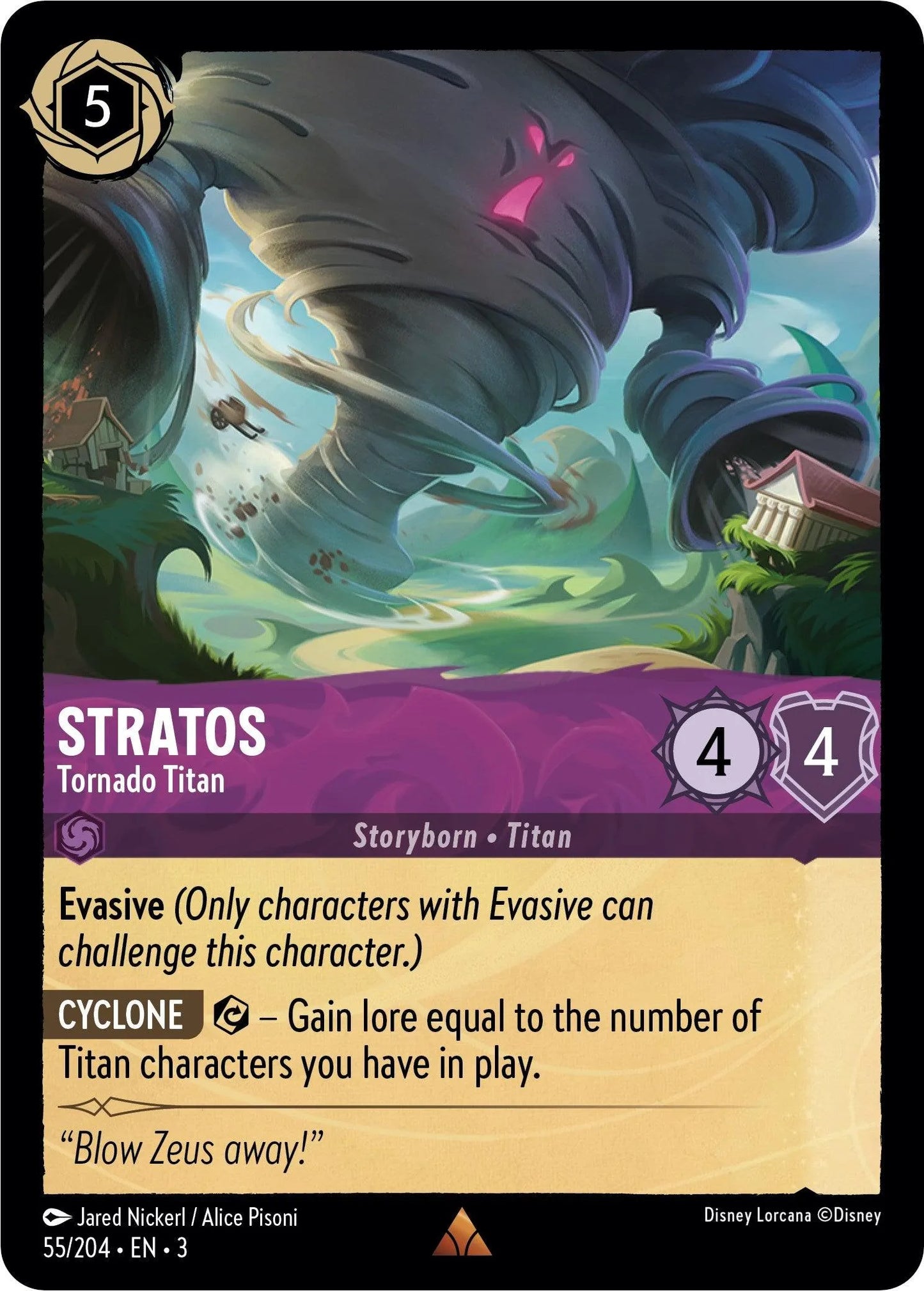 Stratos - Tornado Titan (55//204) [Into the Inklands] - Emmett's ToyStop