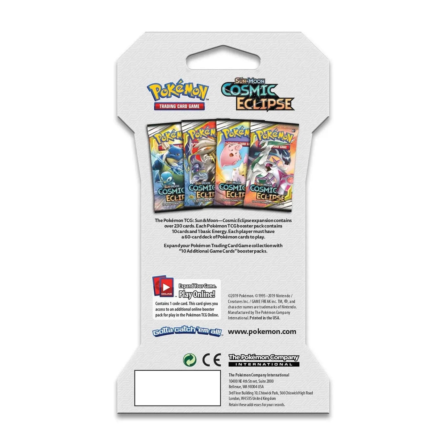 Sun & Moon: Cosmic Eclipse - Sleeved Booster Pack - Emmett's ToyStop