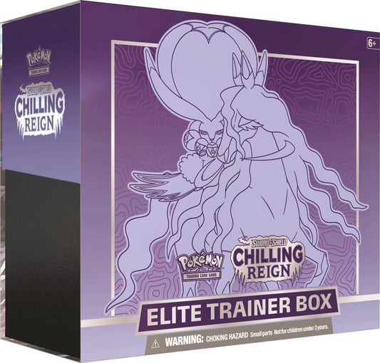 Sword & Shield: Chilling Reign - Elite Trainer Box (Shadow Rider Calyrex) - Emmett's ToyStop