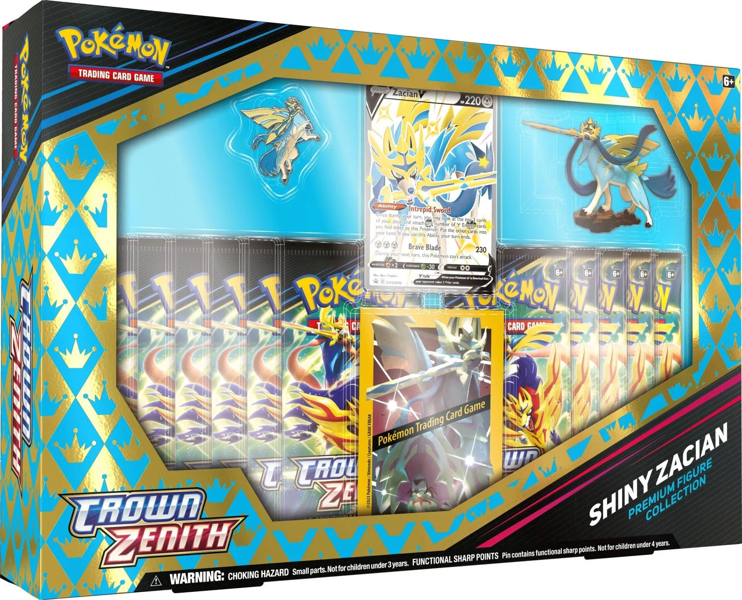 Sword & Shield: Crown Zenith - Premium Figure Collection (Shiny Zacian) - Emmett's ToyStop