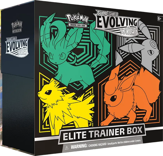 Sword & Shield: Evolving Skies - Elite Trainer Box (Flareon/Jolteon/Umbreon/Leafeon) - Emmett's ToyStop