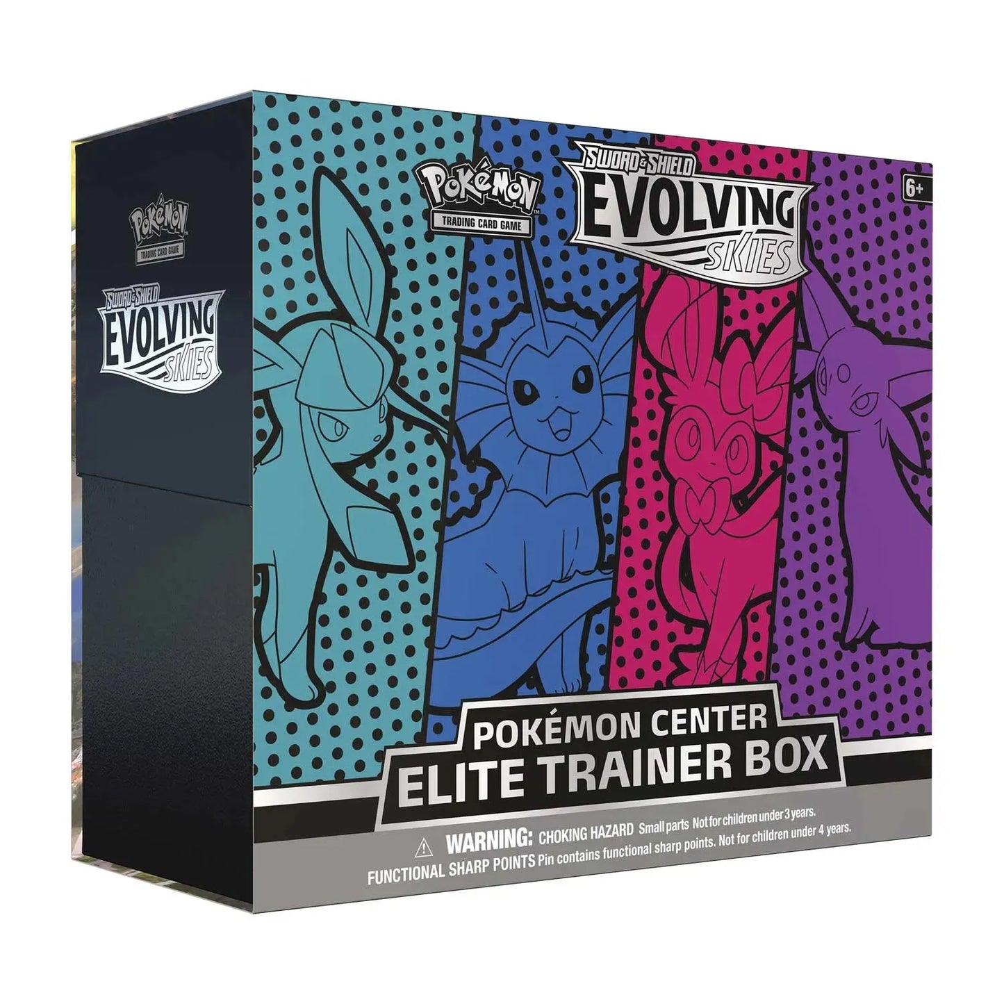 Sword & Shield: Evolving Skies - Elite Trainer Box (Glaceon/Vaporeon/Sylveon/Espeon) (Pokemon Center Exclusive) - Emmett's ToyStop