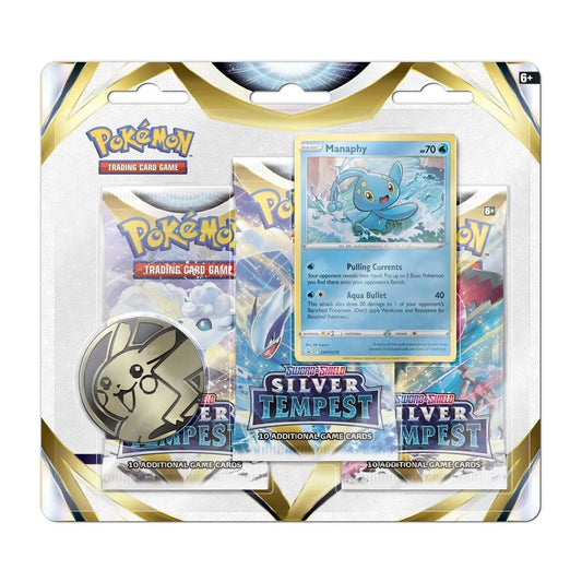 Sword & Shield: Silver Tempest - 3-Pack Blisters (Manaphy) - Emmett's ToyStop