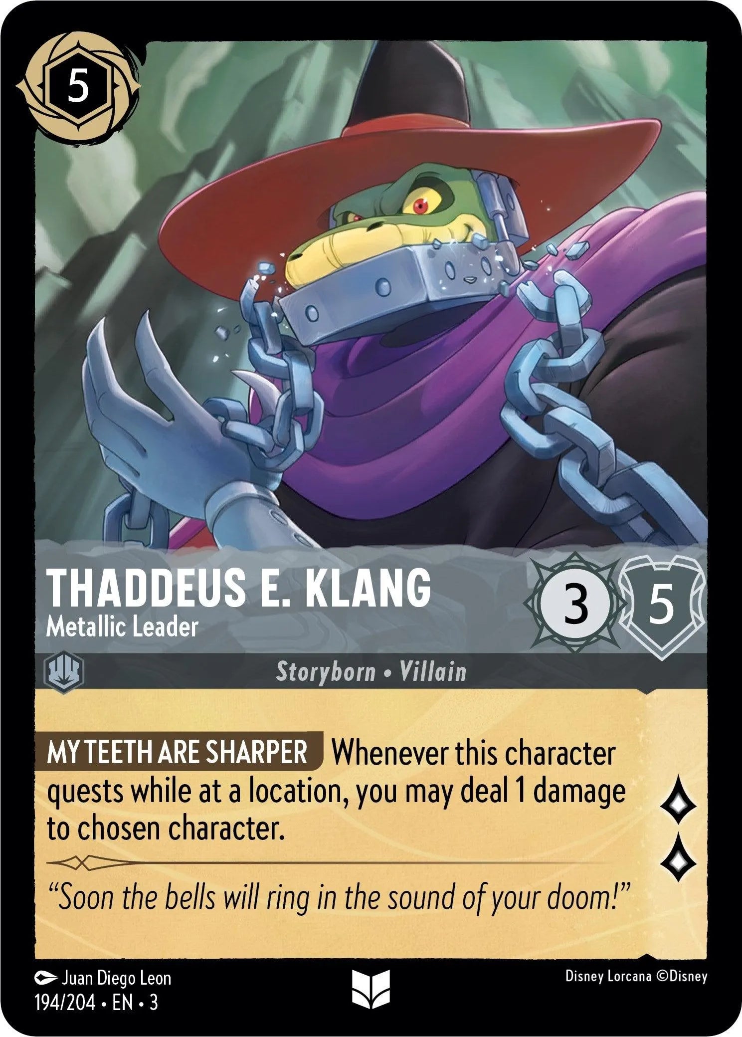 Thaddeus E. Klang - Metallic Leader (194/204) [Into the Inklands] - Emmett's ToyStop