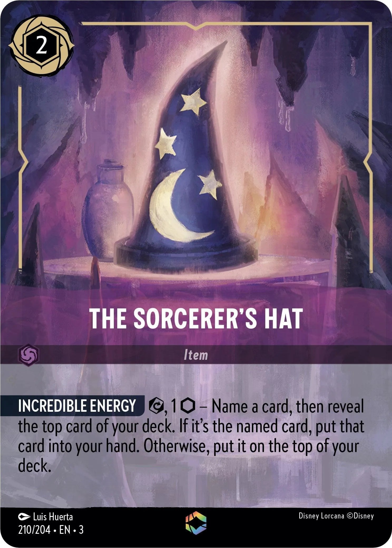 The Sorcerer's Hat (Alternate Art) (210/204) [Into the Inklands] - Emmett's ToyStop