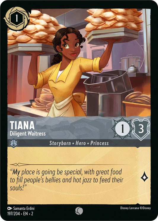 Tiana - Diligent Waitress (197/204) [Rise of the Floodborn] - Emmett's ToyStop